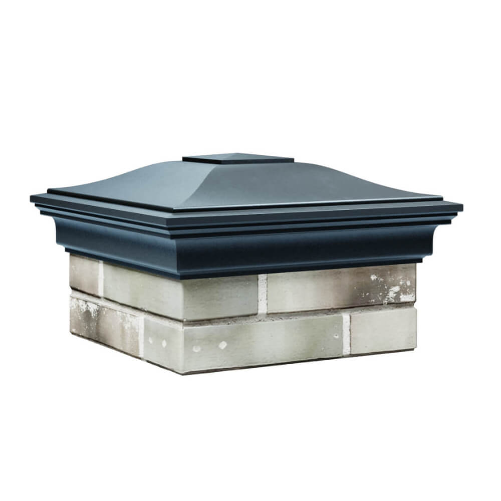 Колпак Zking Монблан Серый на столб 1.5х1.5 еврокирпича 0.7НФ (355х355мм) в Гуково фото