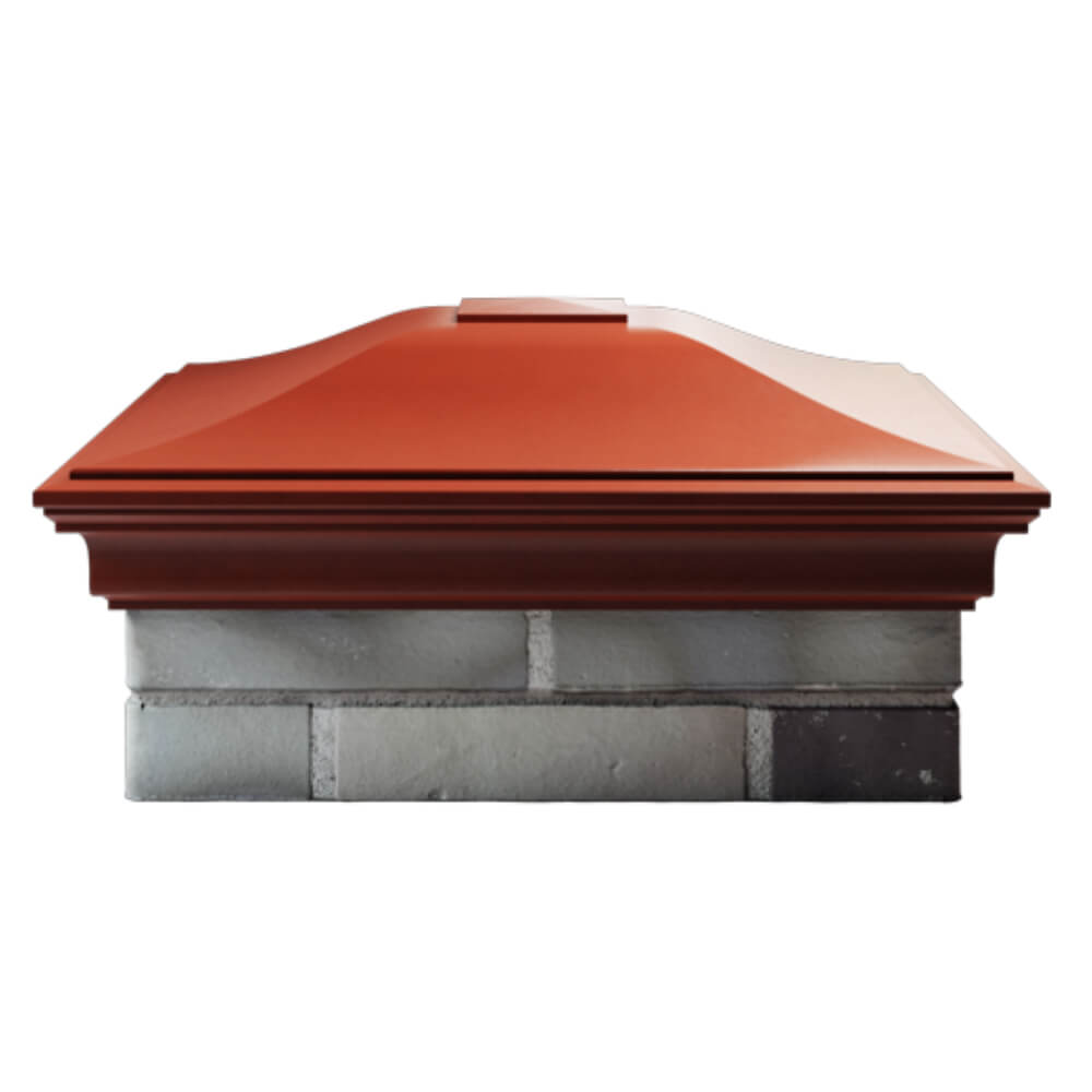 Колпак Zking Монблан Красный на столб 2х2 кирпича (515х515мм) в Гуково фото