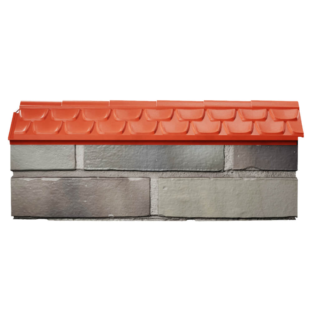Парапет Zking Эльбрус Красный с посадкой на 0.5 кирпича (130мм) в Гуково фото