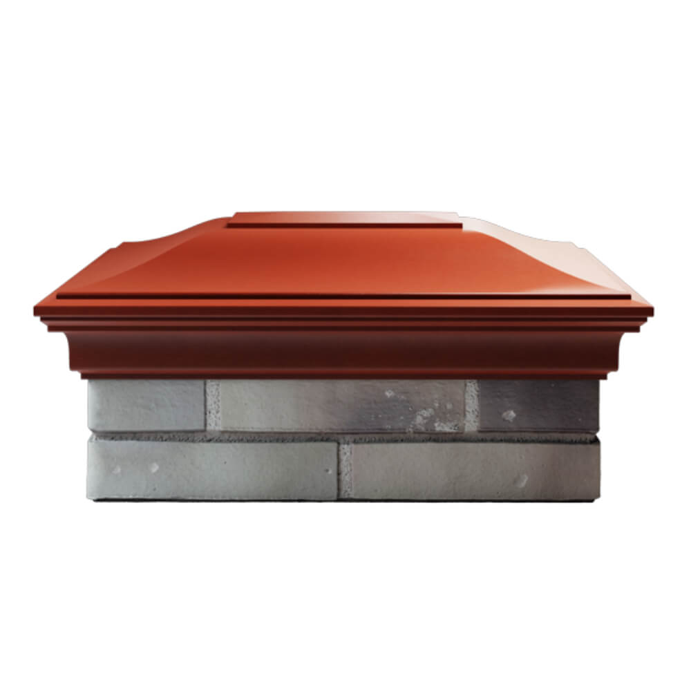 Колпак Zking Монблан Красный на столб 2х1.5 кирпича (515х385мм) в Гуково фото