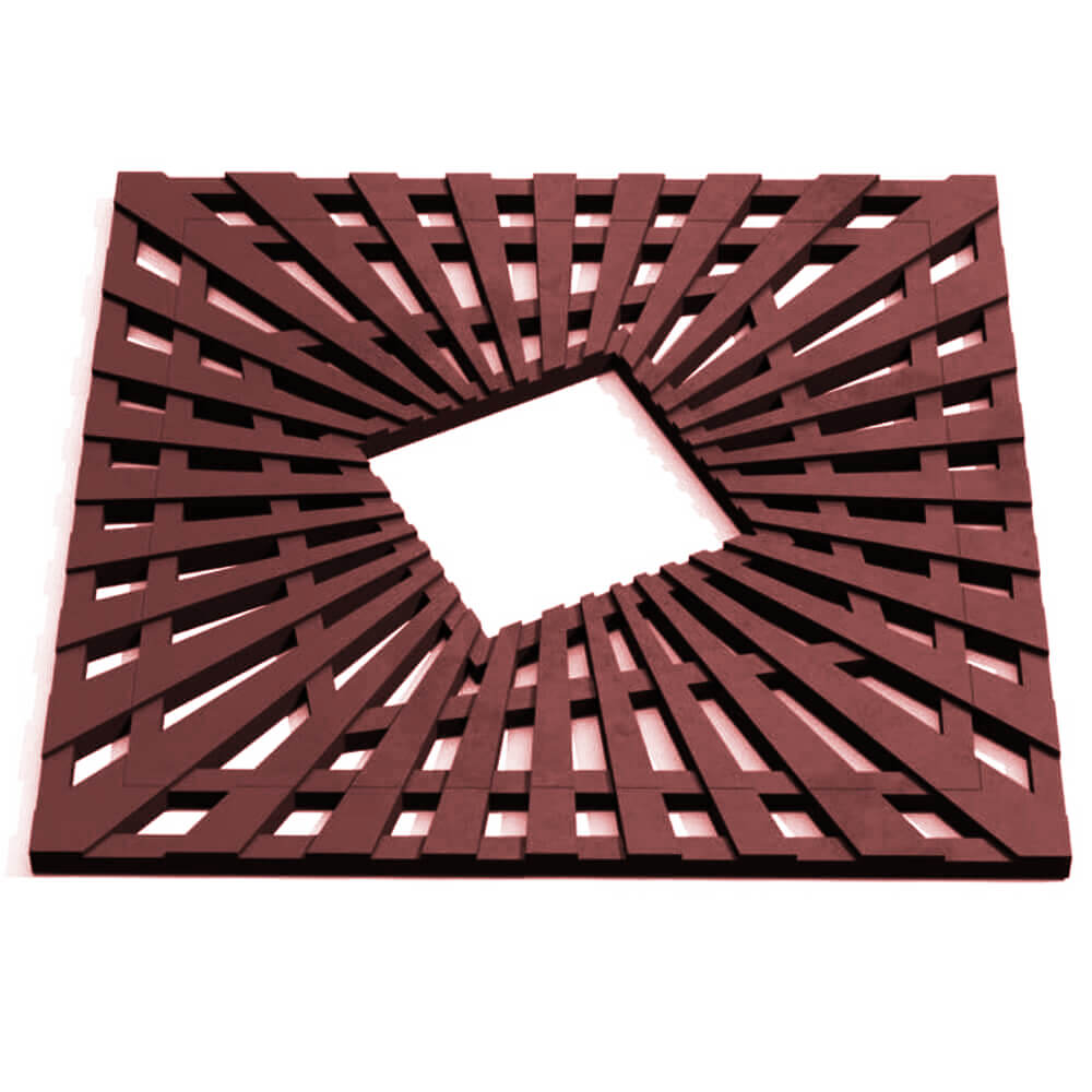 Приствольная решетка для дерева ZKING ATMOSPHERE 1.2х1.2м Коричневая Гуково фото