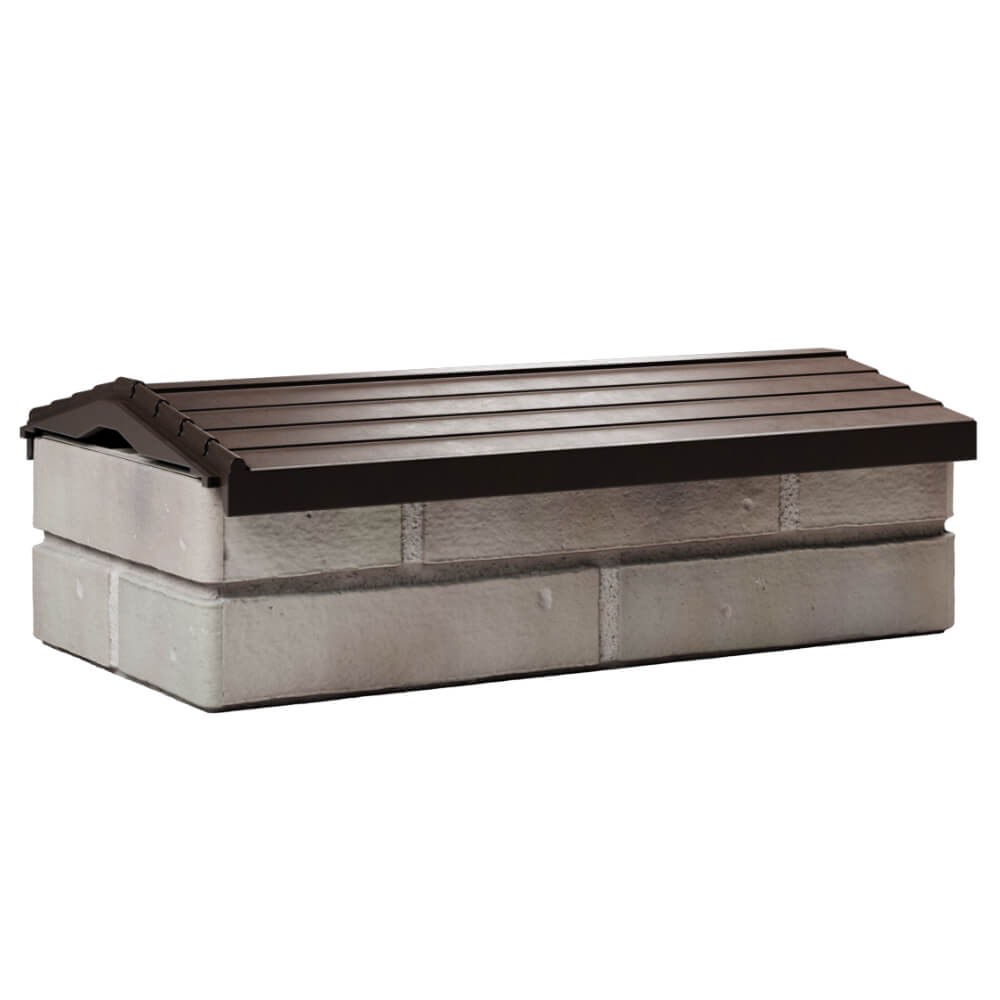 Парапет Zking Бона ХайТек Коричневый с посадкой на 1 кирпич (200/225/255мм) Гуково фото