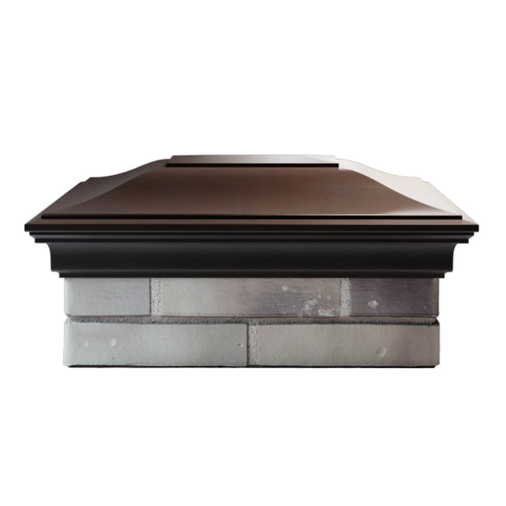 Колпак Zking Монблан Коричневый на столб 2х1.5 кирпича (515х385мм) в Гуково фото