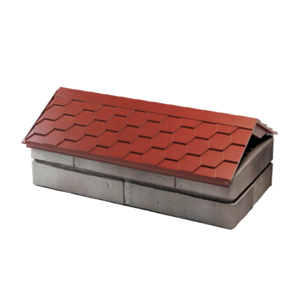 Парапет Zking Эверест Красный с посадкой на 1 кирпич (200/225/255мм) в Гуково фото