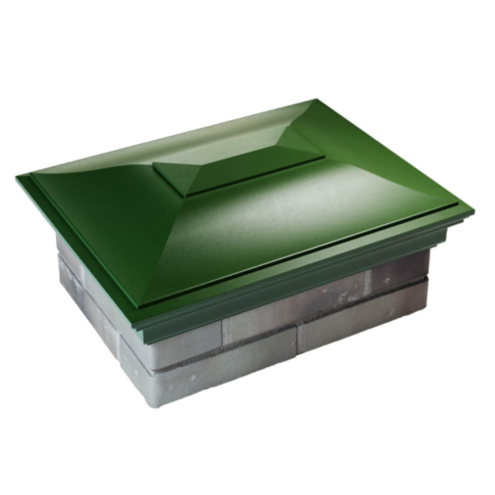 Колпак Zking Монблан Зеленый на столб 2х1.5 кирпича (515х385мм) Гуково фото