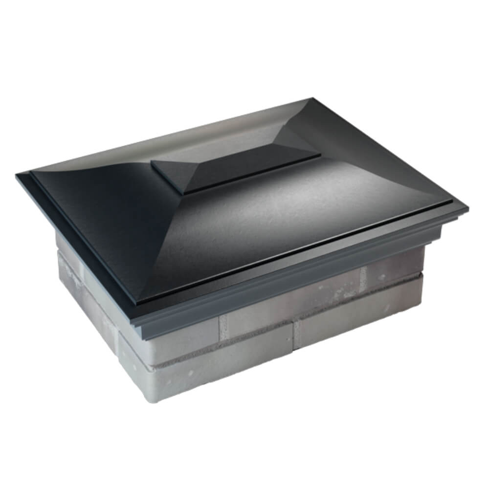 Колпак Zking Монблан Черный на столб 2х1.5 кирпича (515х385мм) Гуково фото