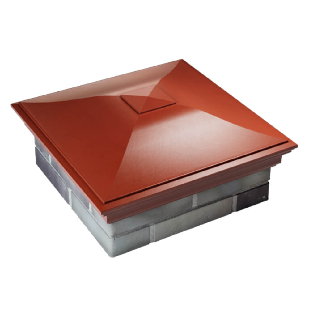 Колпак Zking Монблан Красный на столб 2х2 кирпича (515х515мм) Гуково фото