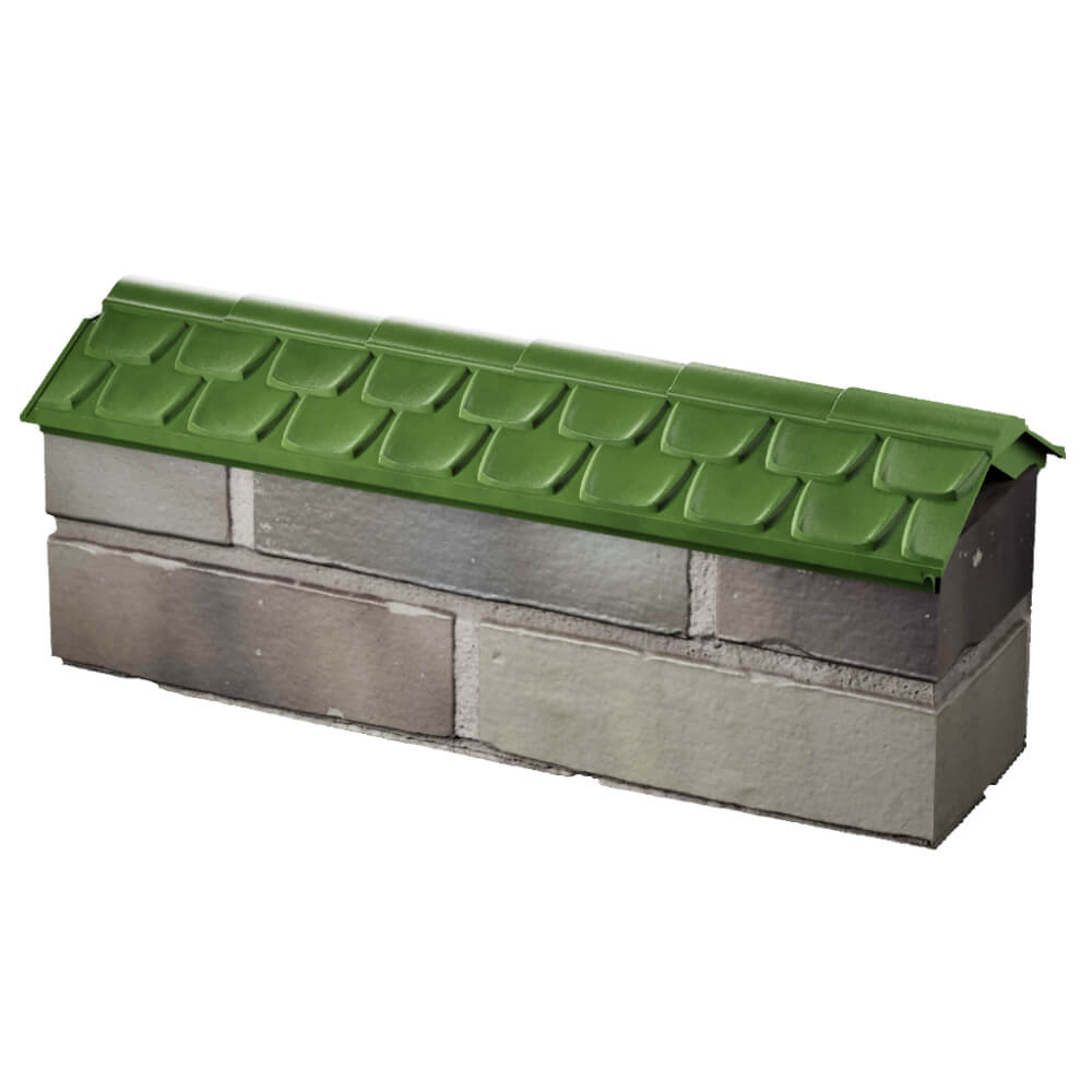 Парапет Zking Эльбрус Зеленый с посадкой на 0.5 кирпича (130мм) в Гуково фото