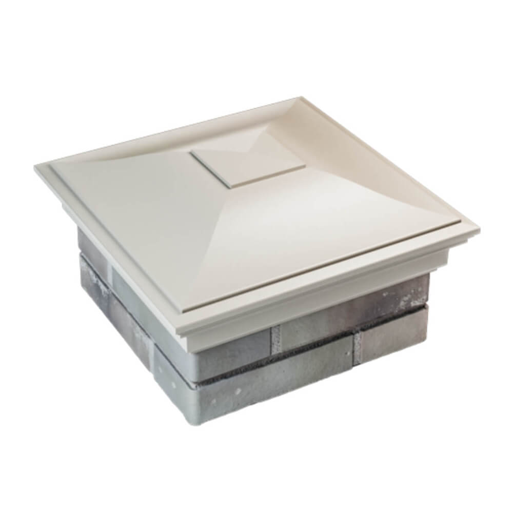 Колпак Zking Монблан Бежевый на столб 1.5х1.5 еврокирпича 0.7НФ (355х355мм) в Гуково фото