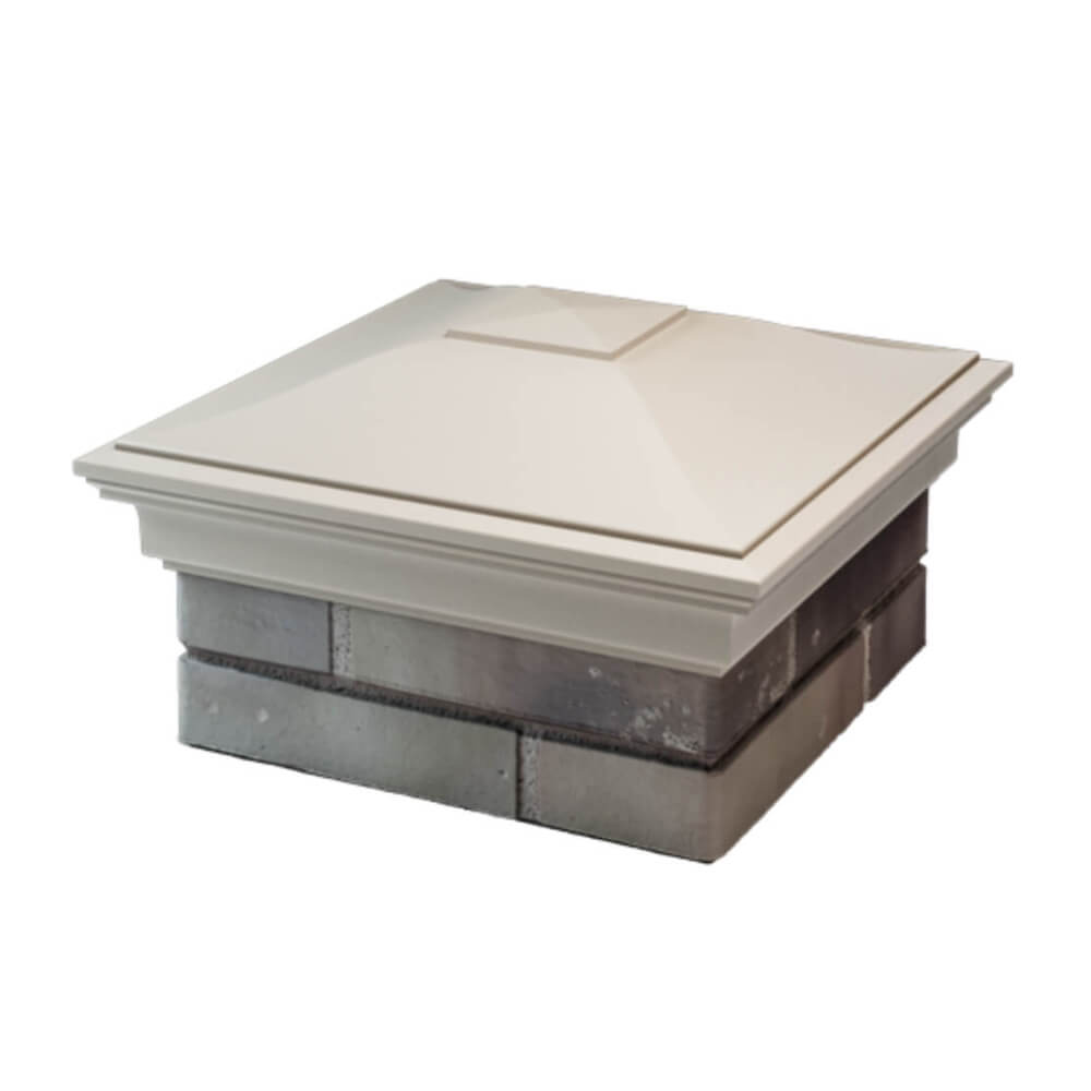 Колпак Zking Монблан Бежевый на столб 1.5х1.5 еврокирпича 0.7НФ (355х355мм) в Гуково фото