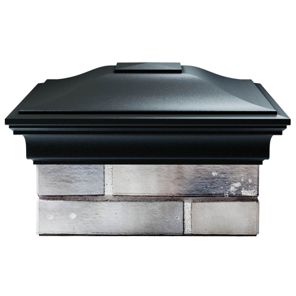 Колпак Zking Монблан Черный на столб 1.5х1.5 кирпича (385х385мм) Гуково фото