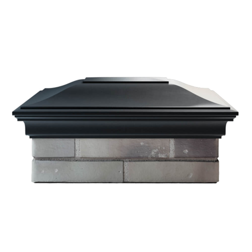 Колпак Zking Монблан Черный на столб 2х1.5 кирпича (515х385мм) в Гуково фото