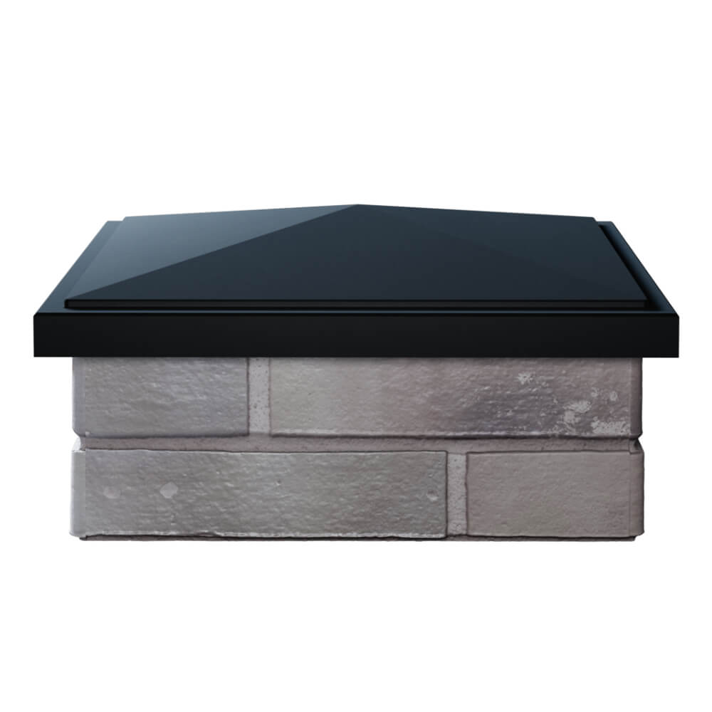 Колпак Zking БонаМоно Черный на столб 1.5х1.5 кирпича (385х385, 400х400мм) Гуково фото