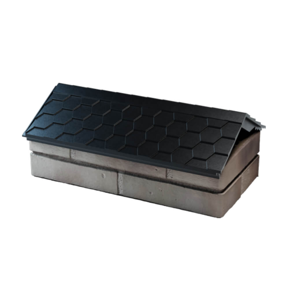 Парапет Zking Эверест Черный с посадкой на 1 кирпич (200/225/255мм) в Гуково фото