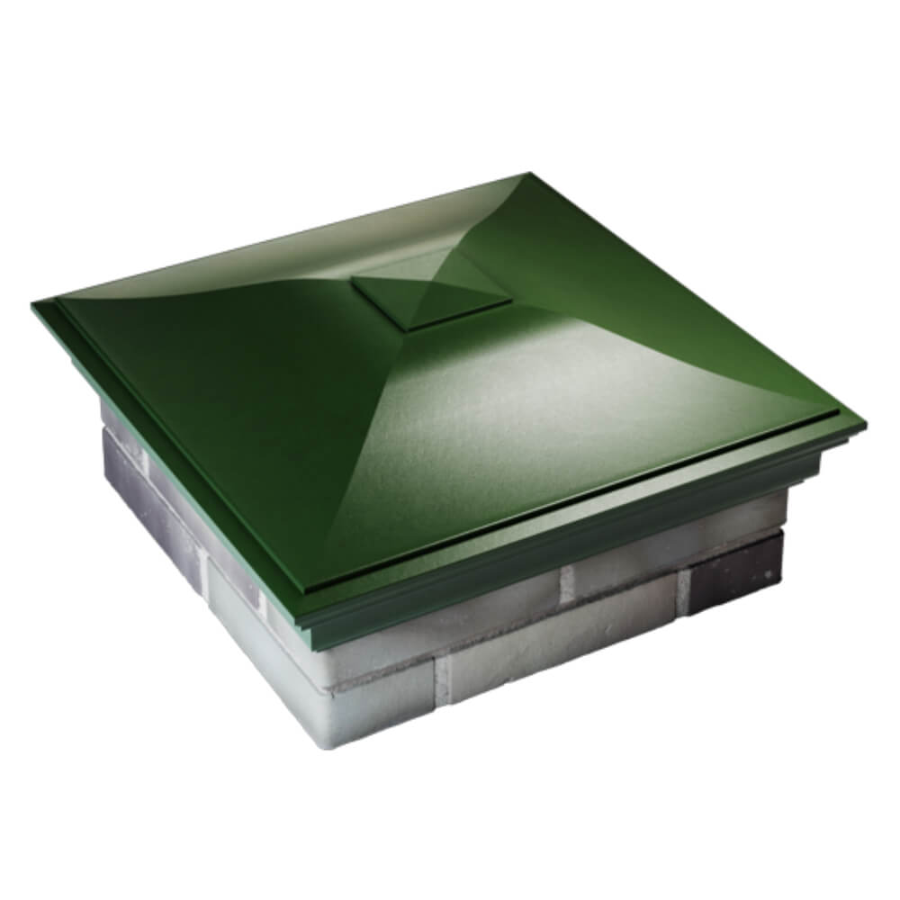 Колпак Zking Монблан Зеленый на столб 2х2 кирпича (515х515мм) Гуково фото