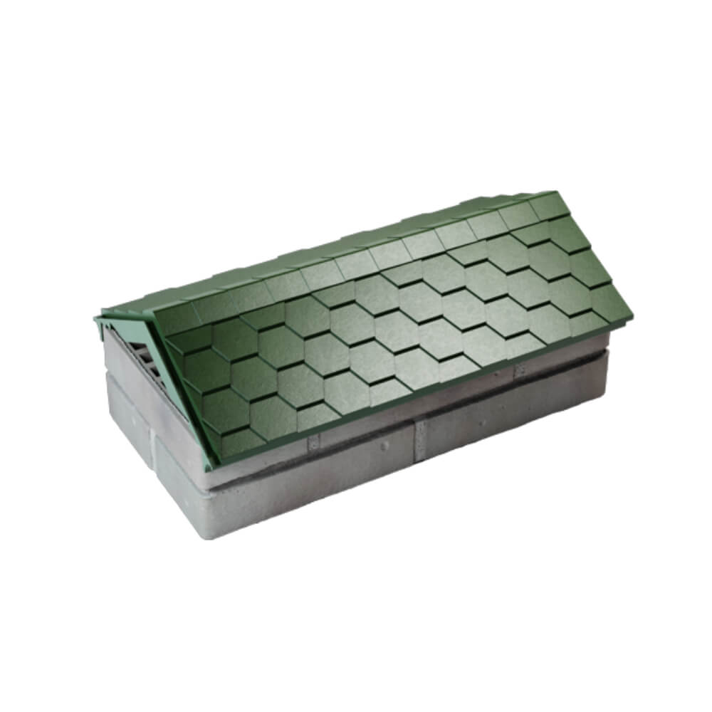 Парапет Zking Эверест Зеленый с посадкой на 1 кирпич (200/225/255мм) в Гуково фото