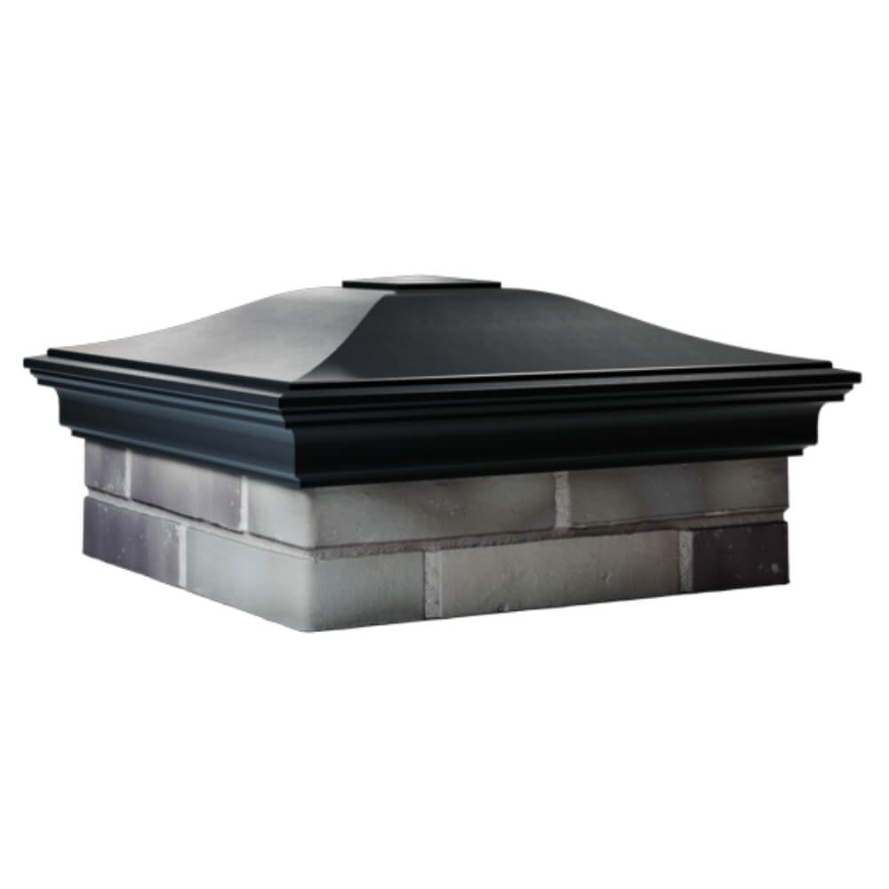 Колпак Zking Монблан Черный на столб 2х2 кирпича (515х515мм) в Гуково фото