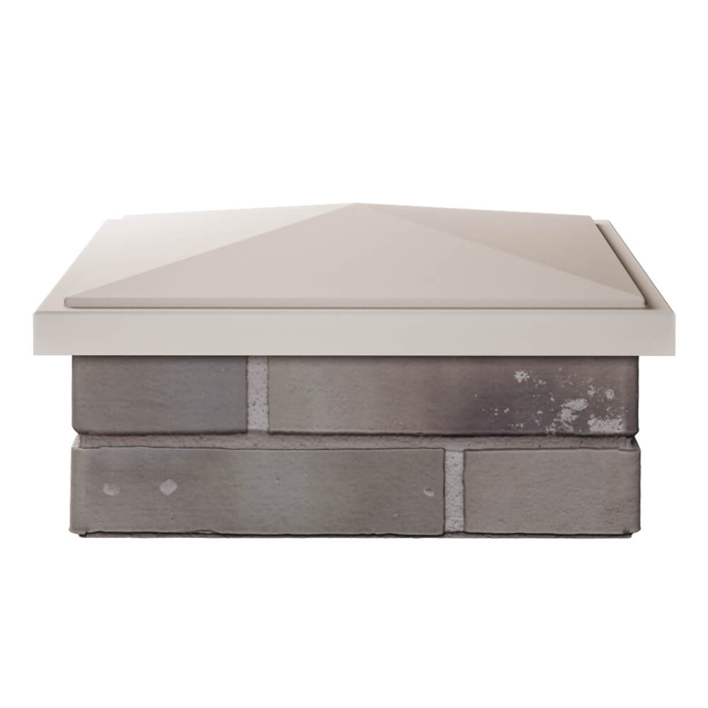 Колпак Zking БонаМоно Бежевый на столб 1.5х1.5 кирпича (385х385, 400х400мм) Гуково фото