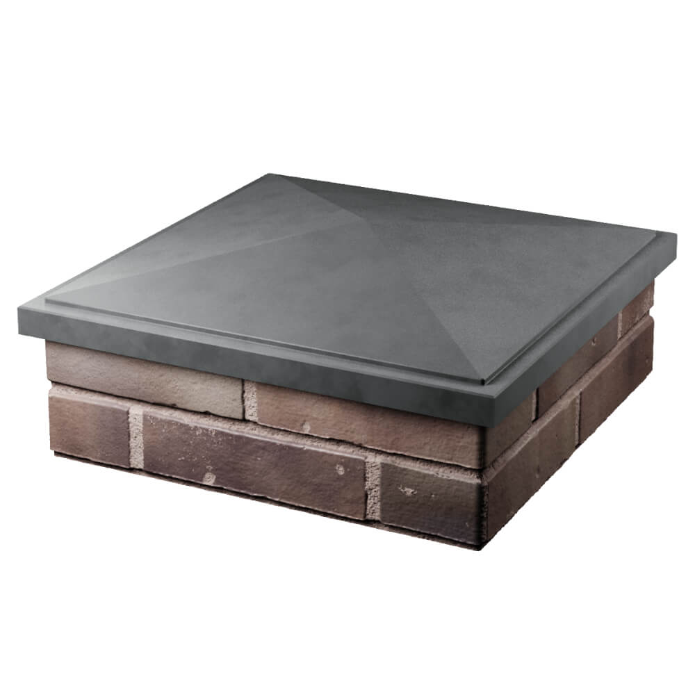 Колпак Zking БонаМоно Серый на столб 2х2 кирпича (515х515, 530х530мм) в Гуково фото