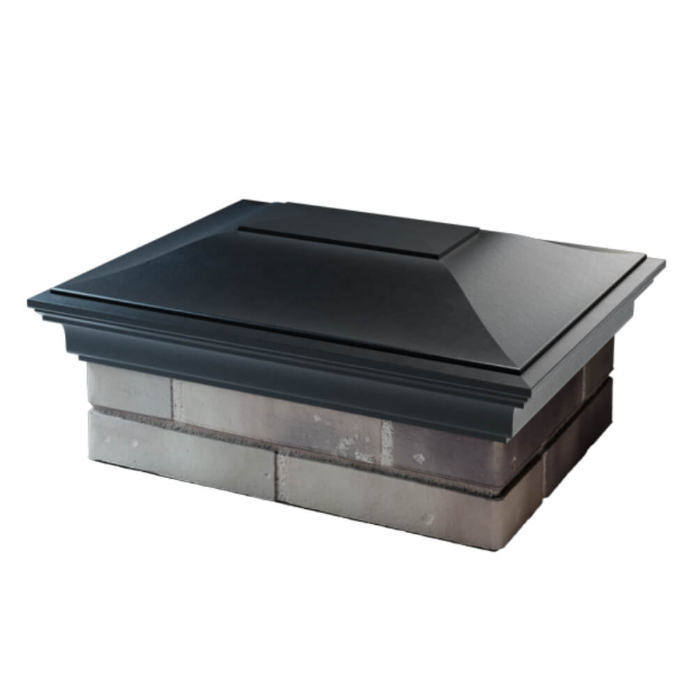 Колпак Zking Монблан Черный на столб 2х1.5 кирпича (515х385мм) в Гуково фото