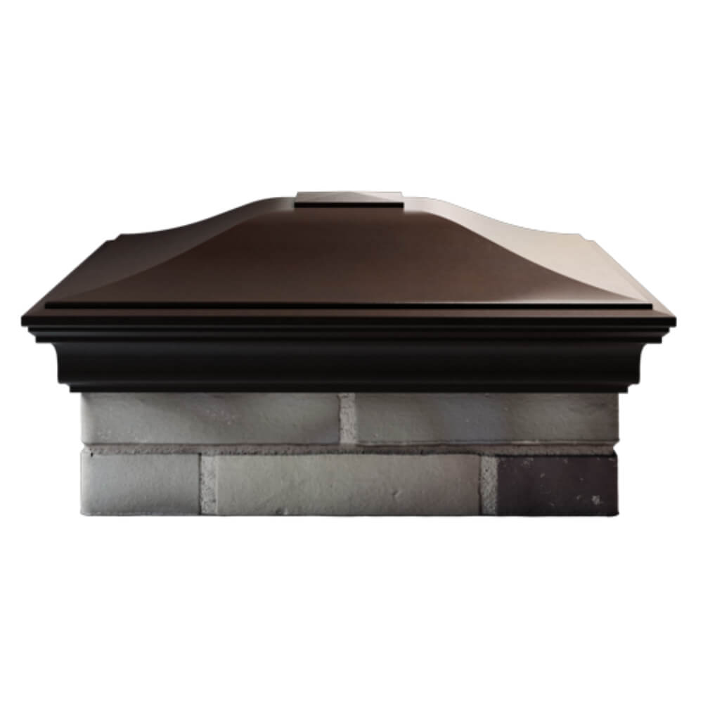 Колпак Zking Монблан Коричневый на столб 2х2 кирпича (515х515мм) в Гуково фото