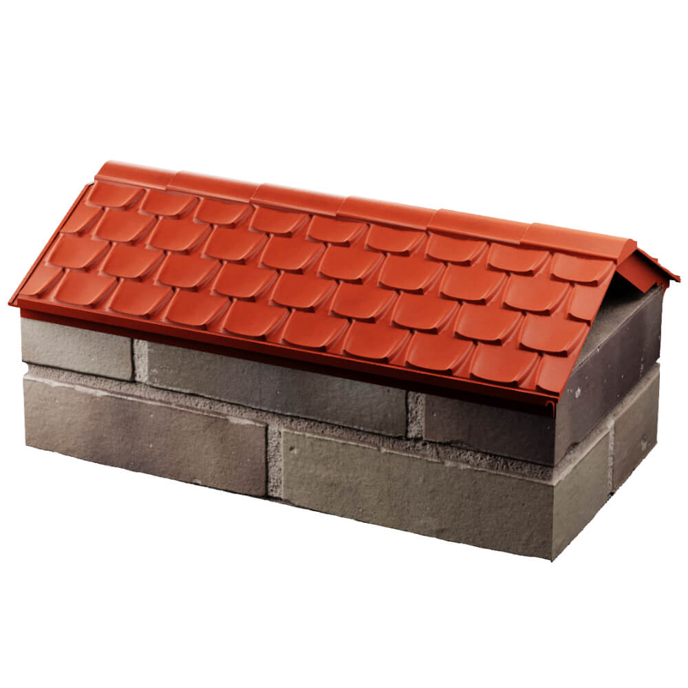 Парапет Zking Эльбрус Красный с посадкой на 1 кирпич (255мм) в Гуково фото