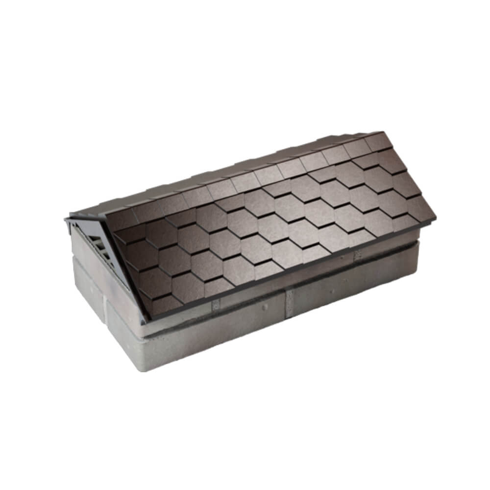 Парапет Zking Эверест Коричневый с посадкой на 1 кирпич (200/225/255мм) в Гуково фото