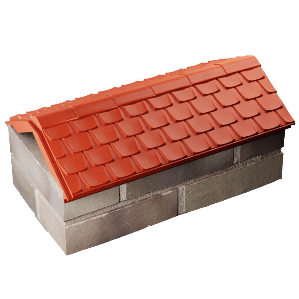 Парапет Zking Эльбрус Красный с посадкой на 1 кирпич (255мм) в Гуково фото