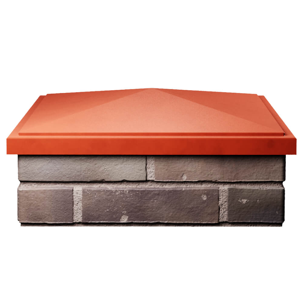 Колпак Zking БонаМоно Красный на столб 2х2 кирпича (515х515, 530х530мм) Гуково фото