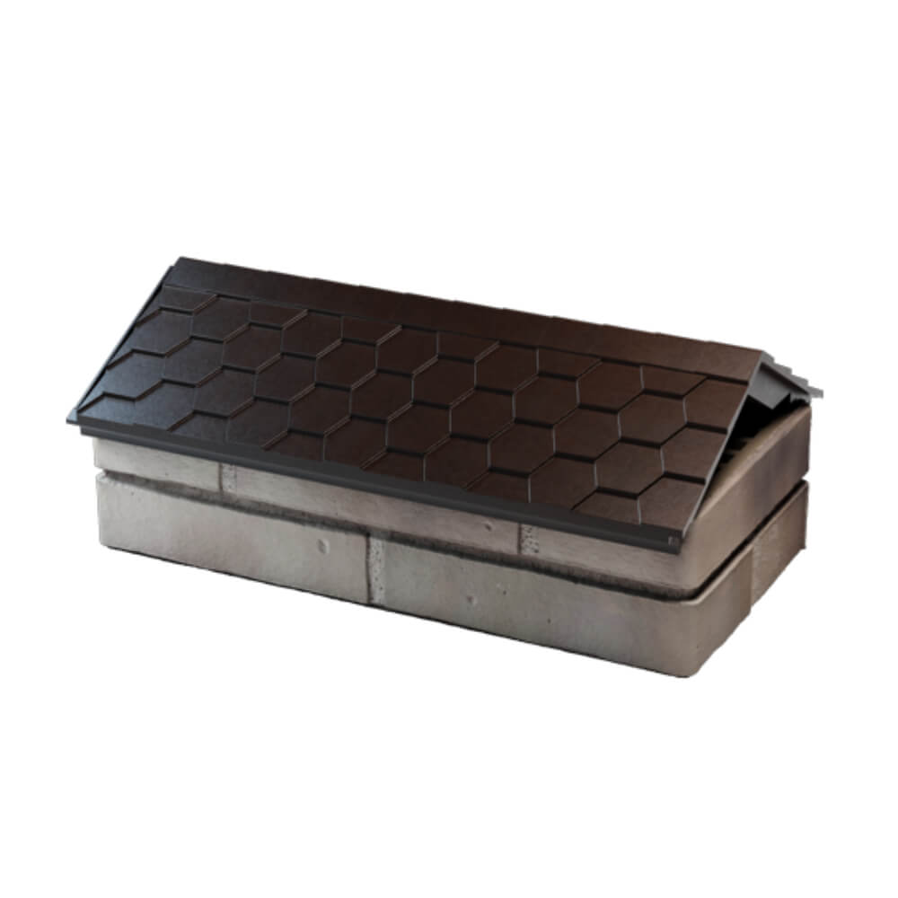 Парапет Zking Эверест Коричневый с посадкой на 1 кирпич (200/225/255мм) в Гуково фото