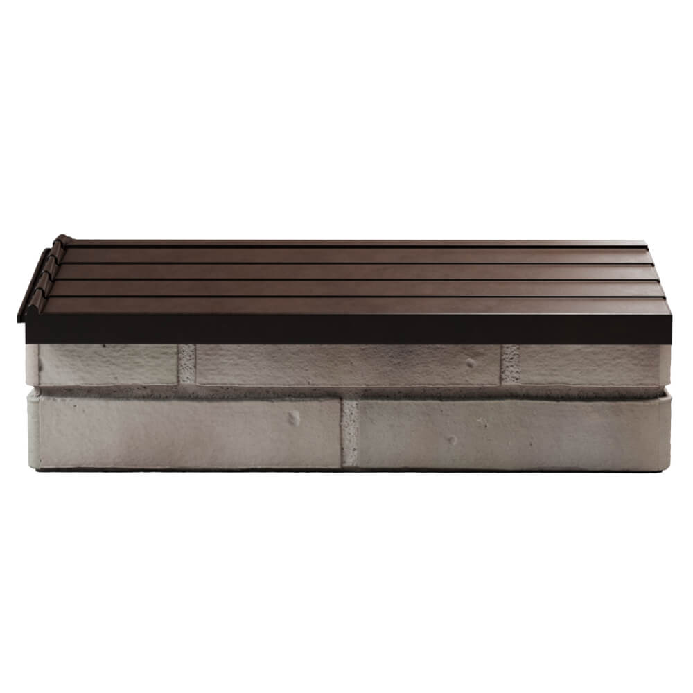 Парапет Zking Бона ХайТек Коричневый с посадкой на 1 кирпич (200/225/255мм) в Гуково фото