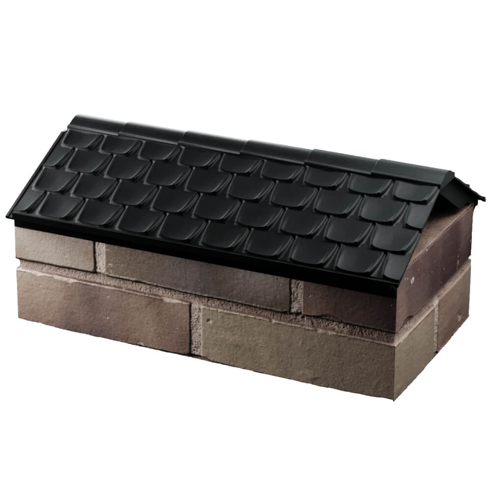 Парапет Zking Эльбрус Черный с посадкой на 1 кирпич (255мм) в Гуково фото