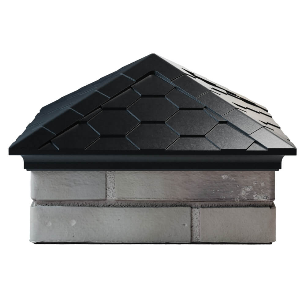 Колпак Zking Эверест Черный на столб 1.5х1.5 кирпича (390х390мм) Гуково фото