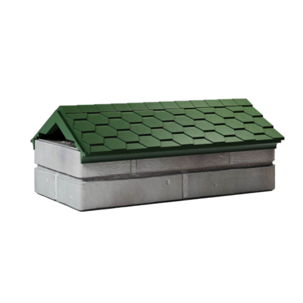 Парапет Zking Эверест Зеленый с посадкой на 1 кирпич (200/225/255мм) Гуково фото