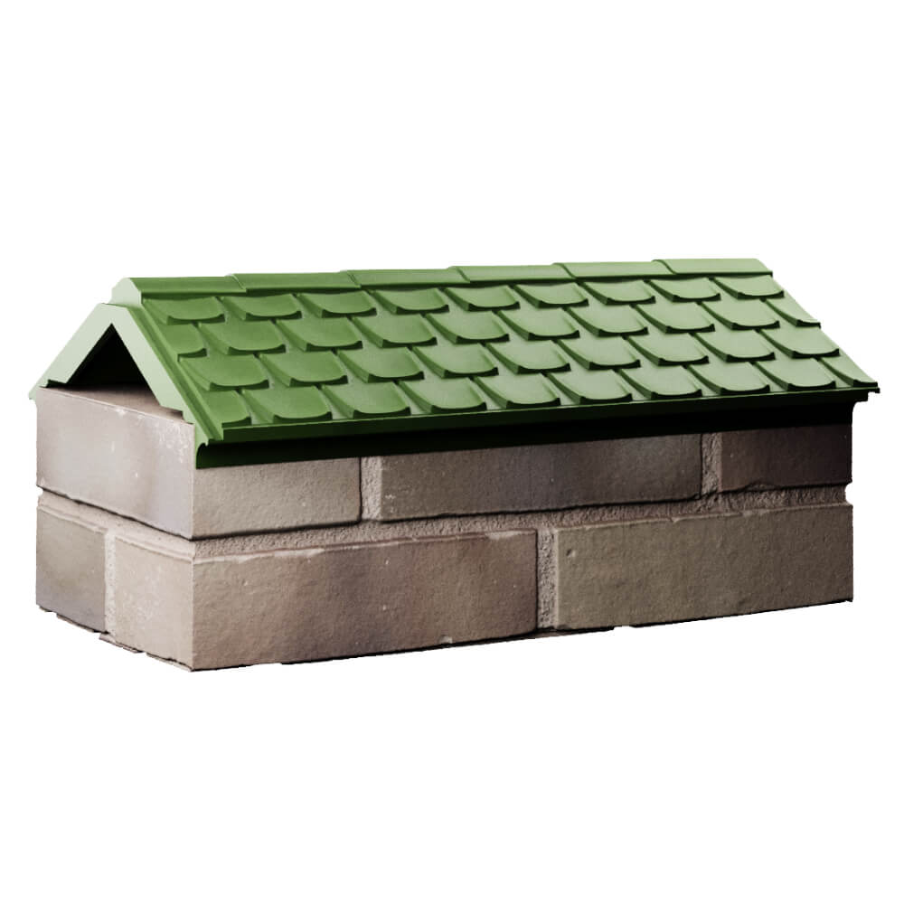 Парапет Zking Эльбрус Зеленый с посадкой на 1 кирпич (255мм) Гуково фото