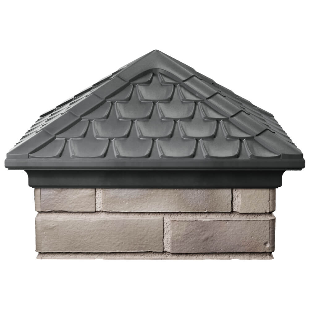 Колпак Zking Эльбрус Серый на столб 1.5х1.5 кирпича (385х385мм) Гуково фото