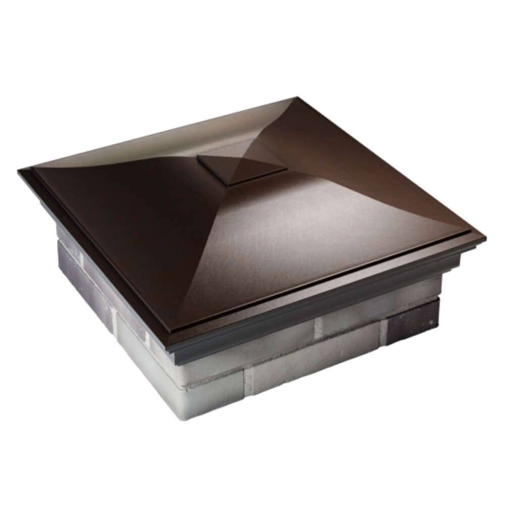 Колпак Zking Монблан Коричневый на столб 2х2 кирпича (515х515мм) Гуково фото