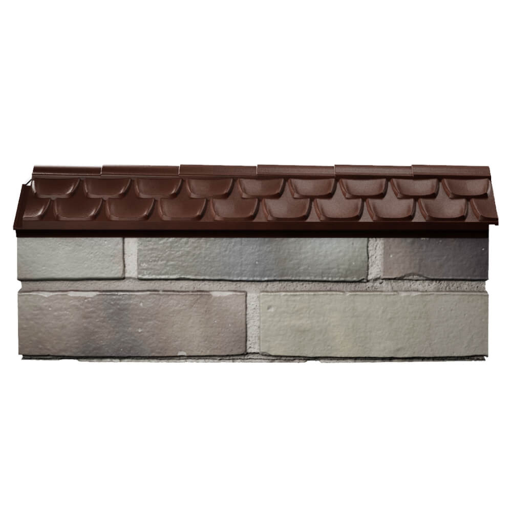 Парапет Zking Эльбрус Коричневый с посадкой на 0.5 кирпича (130мм) в Гуково фото