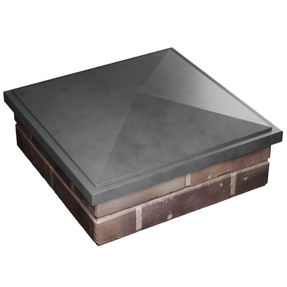 Колпак Zking БонаМоно Серый на столб 2х2 кирпича (515х515, 530х530мм) в Гуково фото