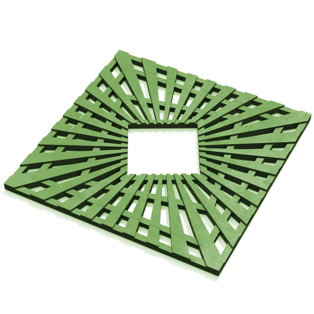 Приствольная решетка для дерева ZKING ATMOSPHERE 1.2х1.2м Зеленая в Гуково фото