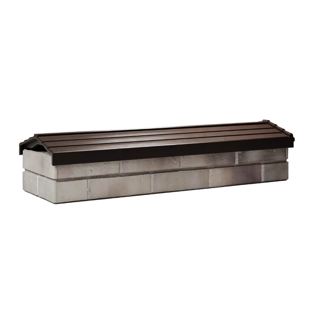 Парапет Zking Бона ХайТек Коричневый посадка на 0.5 кирпича (130мм) Гуково фото