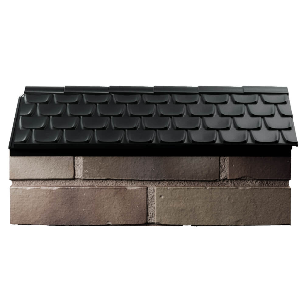 Парапет Zking Эльбрус Черный с посадкой на 1 кирпич (255мм) в Гуково фото