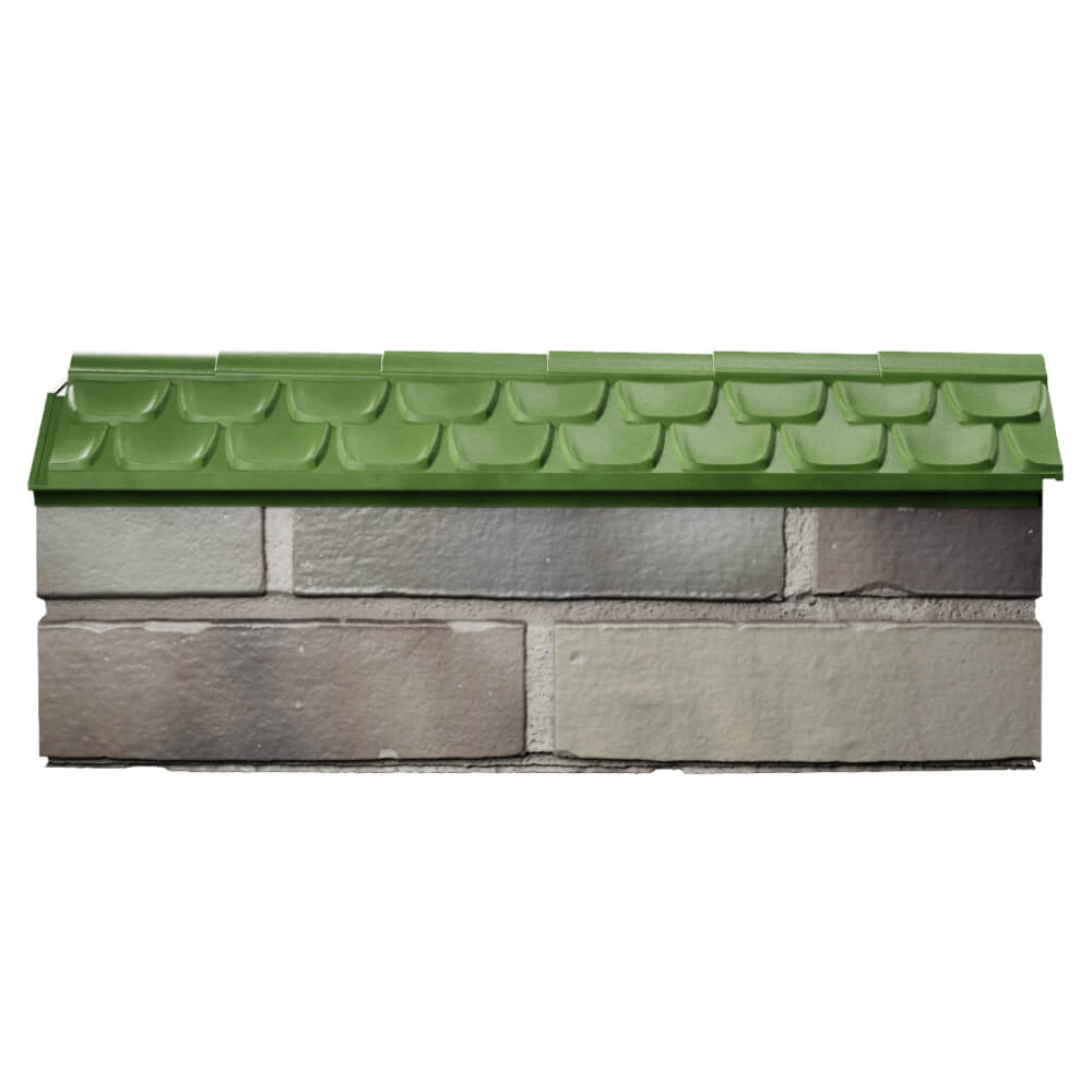 Парапет Zking Эльбрус Зеленый с посадкой на 0.5 кирпича (130мм) в Гуково фото