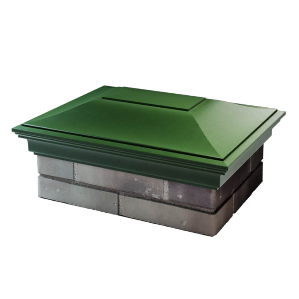 Колпак Zking Монблан Зеленый на столб 2х1.5 кирпича (515х385мм) в Гуково фото