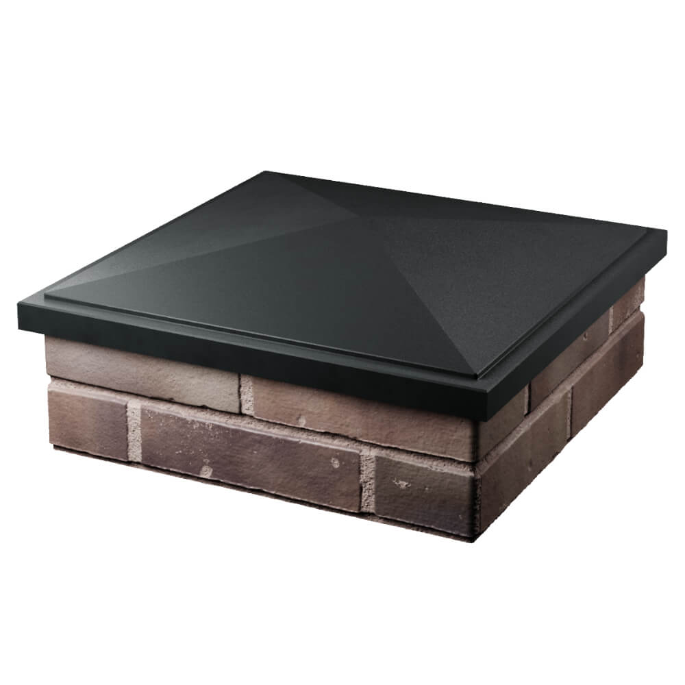 Колпак Zking БонаМоно Черный на столб 2х2 кирпича (515х515, 530х530мм) в Гуково фото