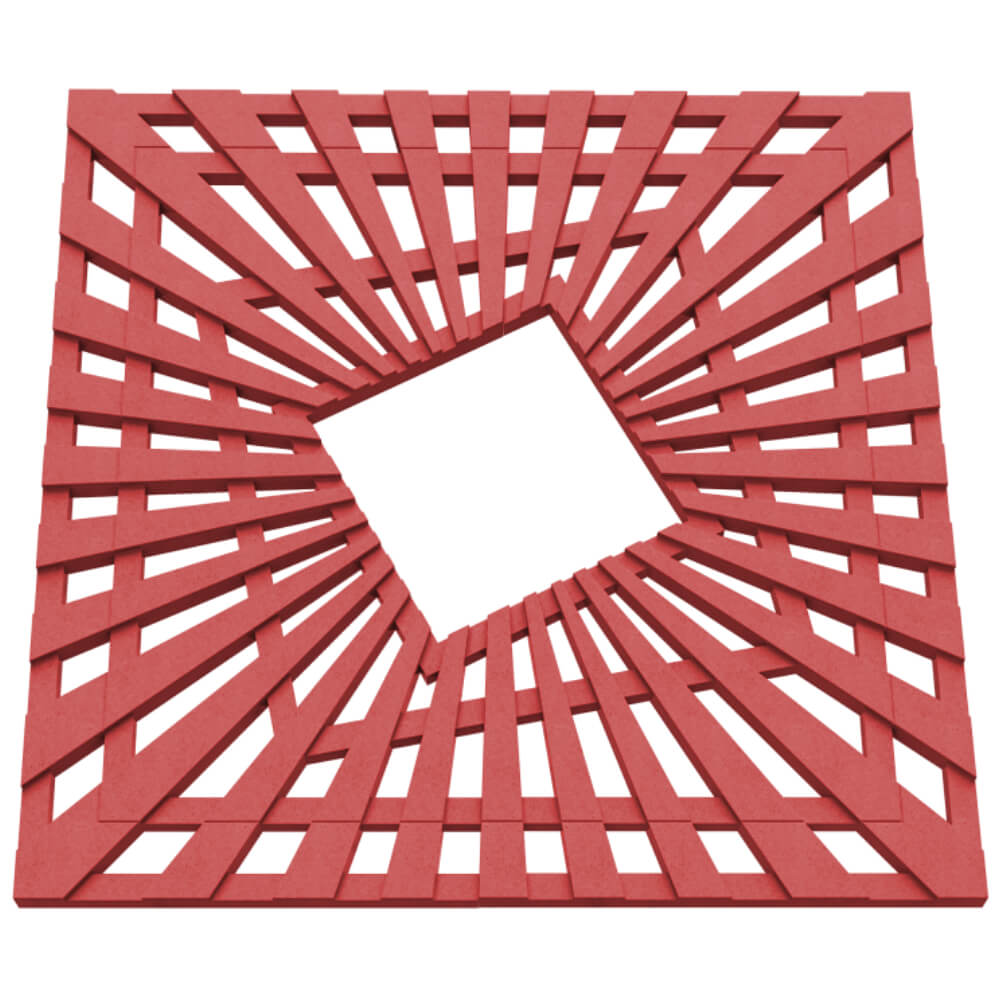 Приствольная решетка для дерева ZKING ATMOSPHERE 1.2х1.2м Красная в Гуково фото