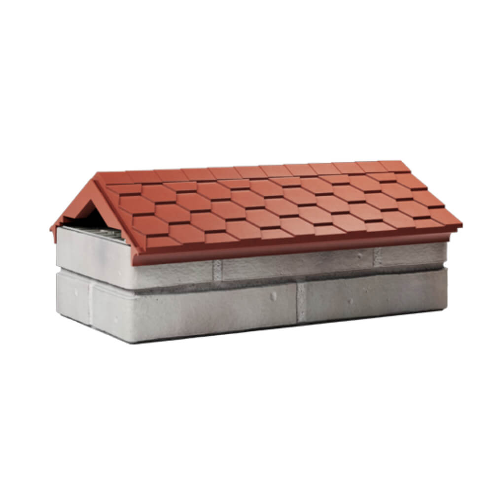 Парапет Zking Эверест Красный с посадкой на 1 кирпич (200/225/255мм) Гуково фото