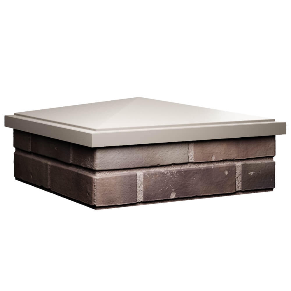 Колпак Zking БонаМоно Бежевый на столб 2х2 кирпича (515х515, 530х530мм) в Гуково фото