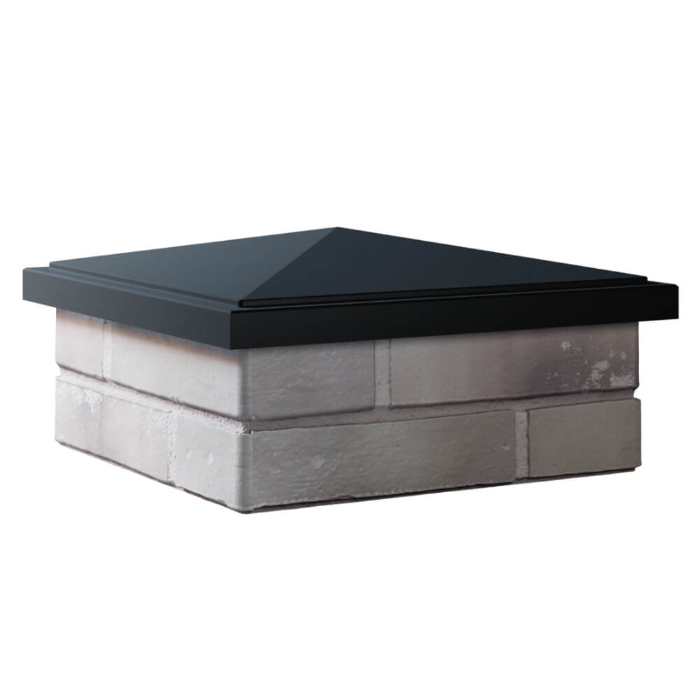 Колпак Zking БонаМоно Черный на столб 1.5х1.5 кирпича (385х385, 400х400мм) в Гуково фото