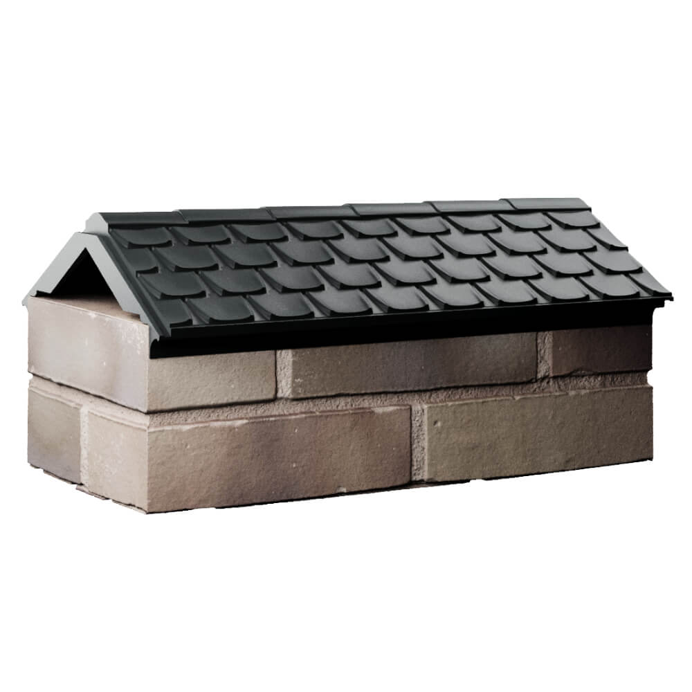 Парапет Zking Эльбрус Черный с посадкой на 1 кирпич (255мм) Гуково фото